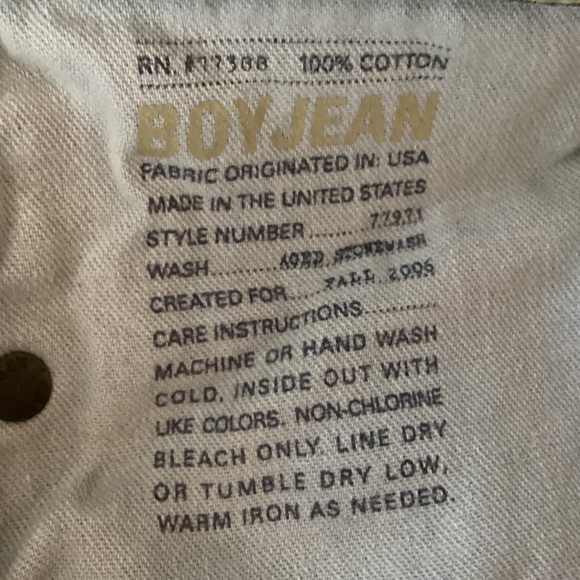 Vintage J.Crew Aged Stonewashed "Boy Jean” - 31S - Picture 8 of 10